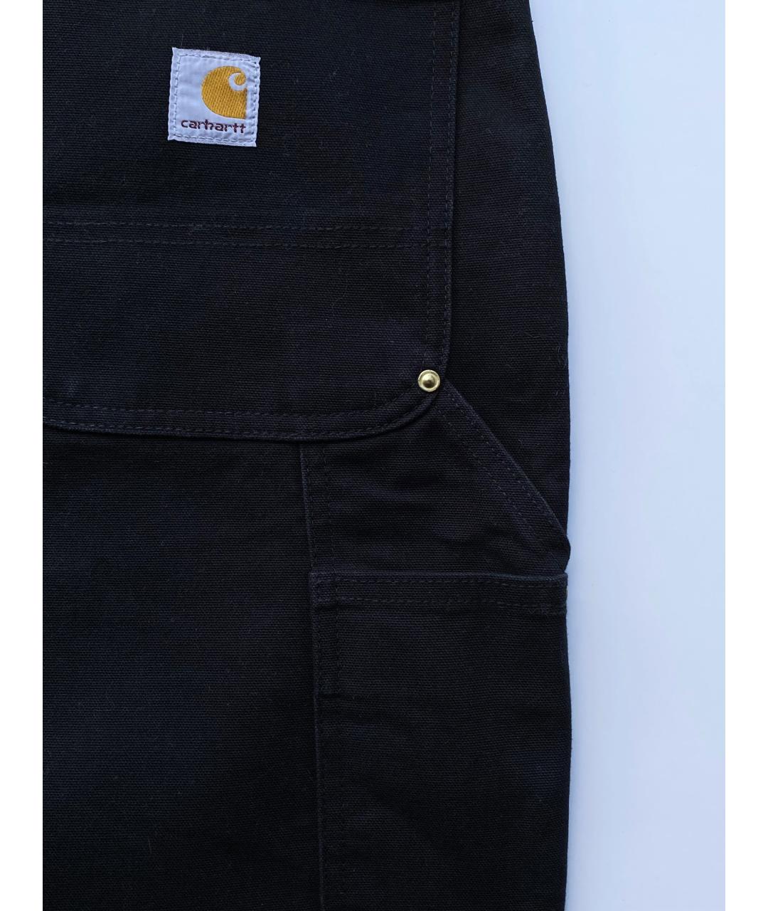 CARHARTT Черные хлопковые прямые джинсы, фото 6