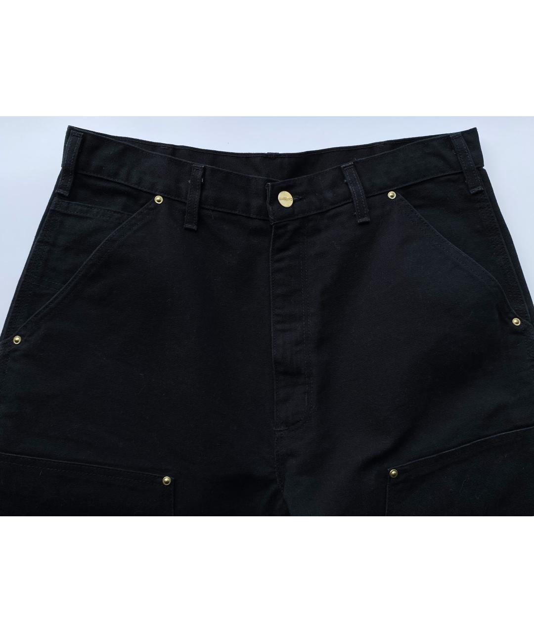 CARHARTT Черные хлопковые прямые джинсы, фото 3