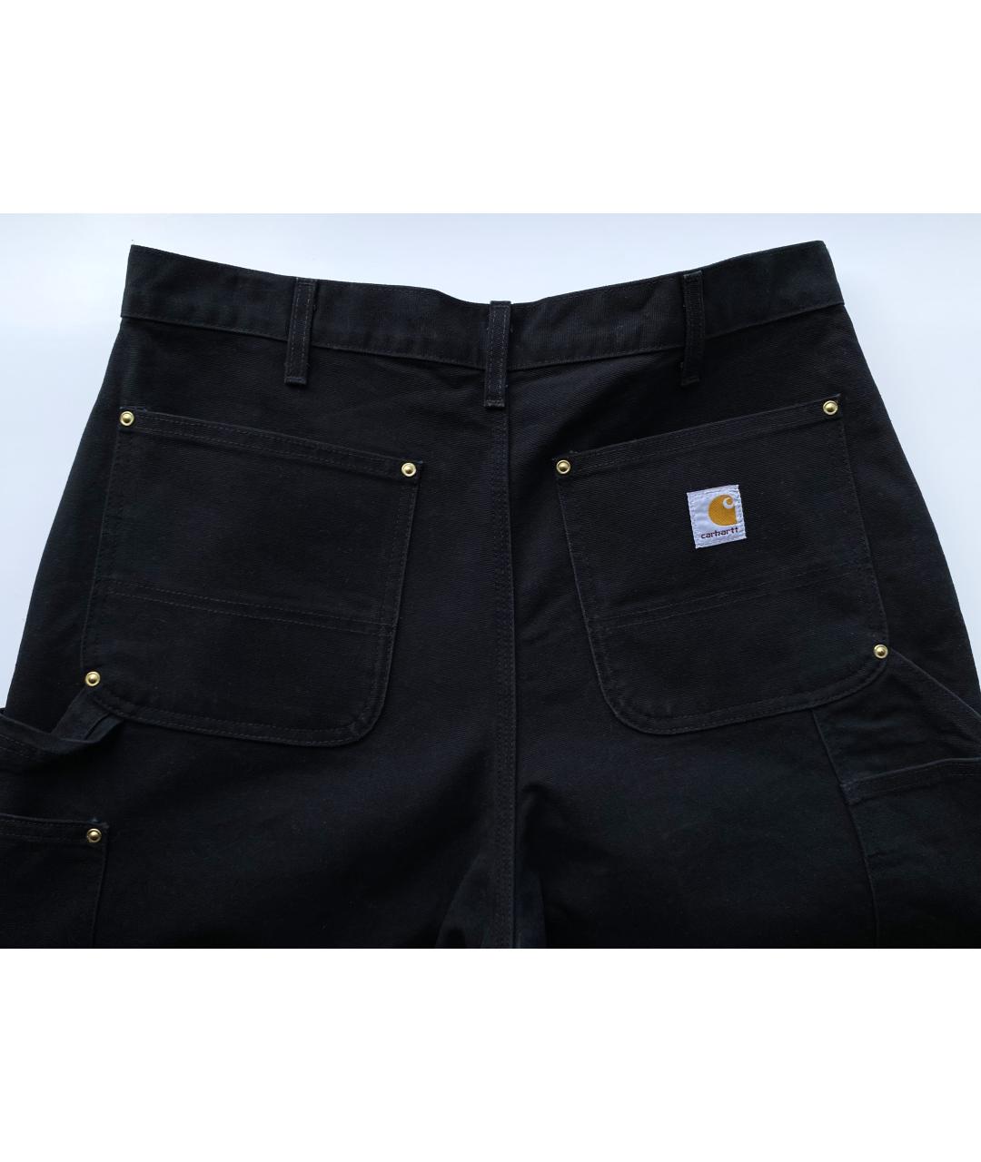CARHARTT Черные хлопковые прямые джинсы, фото 4