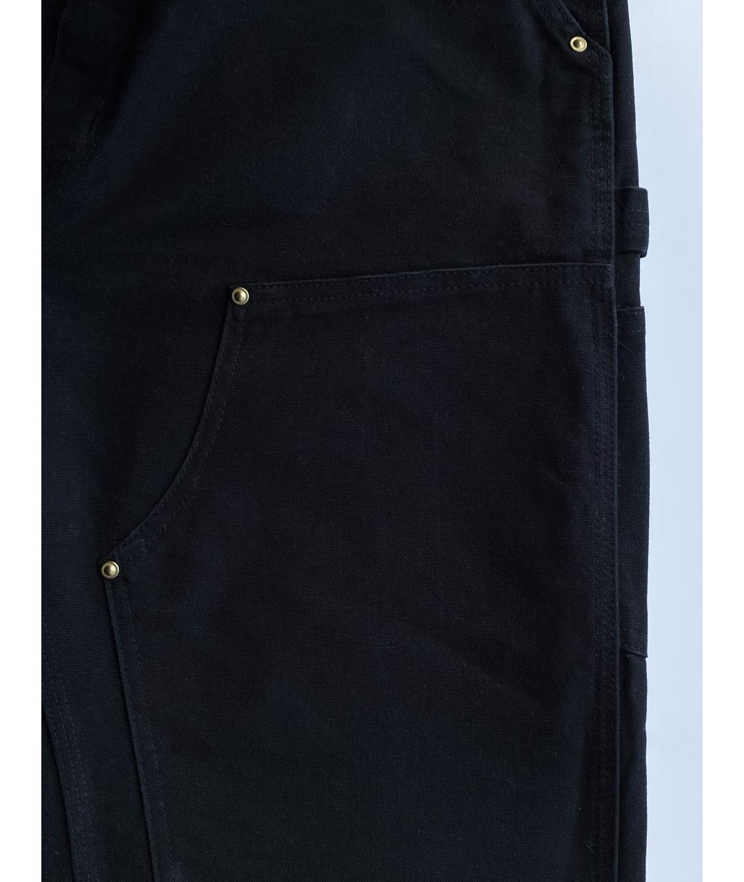CARHARTT Черные хлопковые прямые джинсы, фото 8