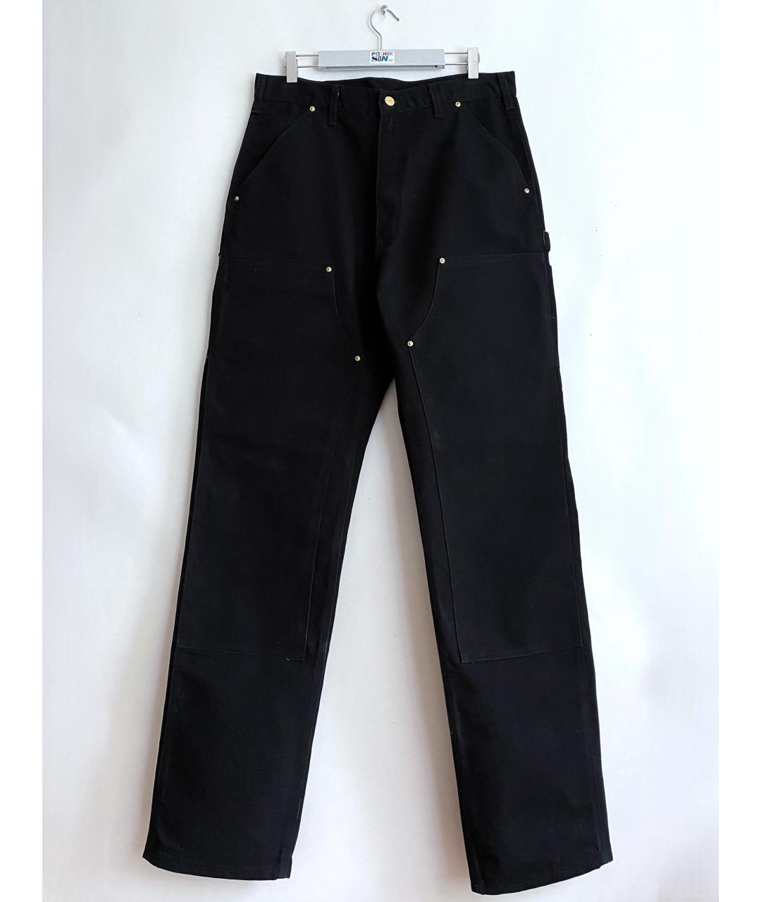 CARHARTT Черные хлопковые прямые джинсы, фото 10