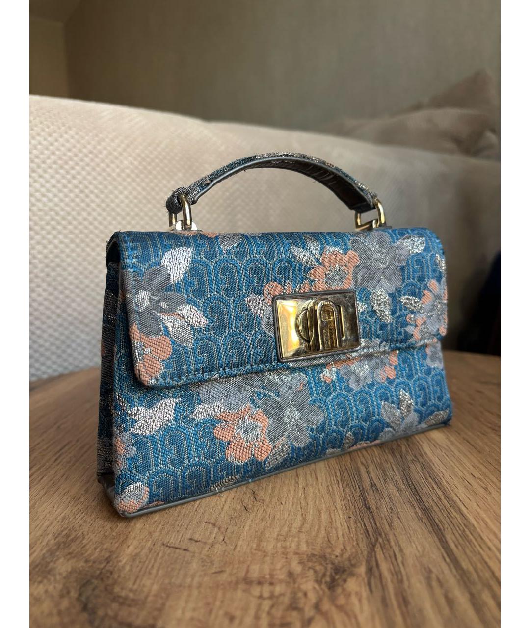 FURLA Мульти жаккардовая сумка с короткими ручками, фото 3
