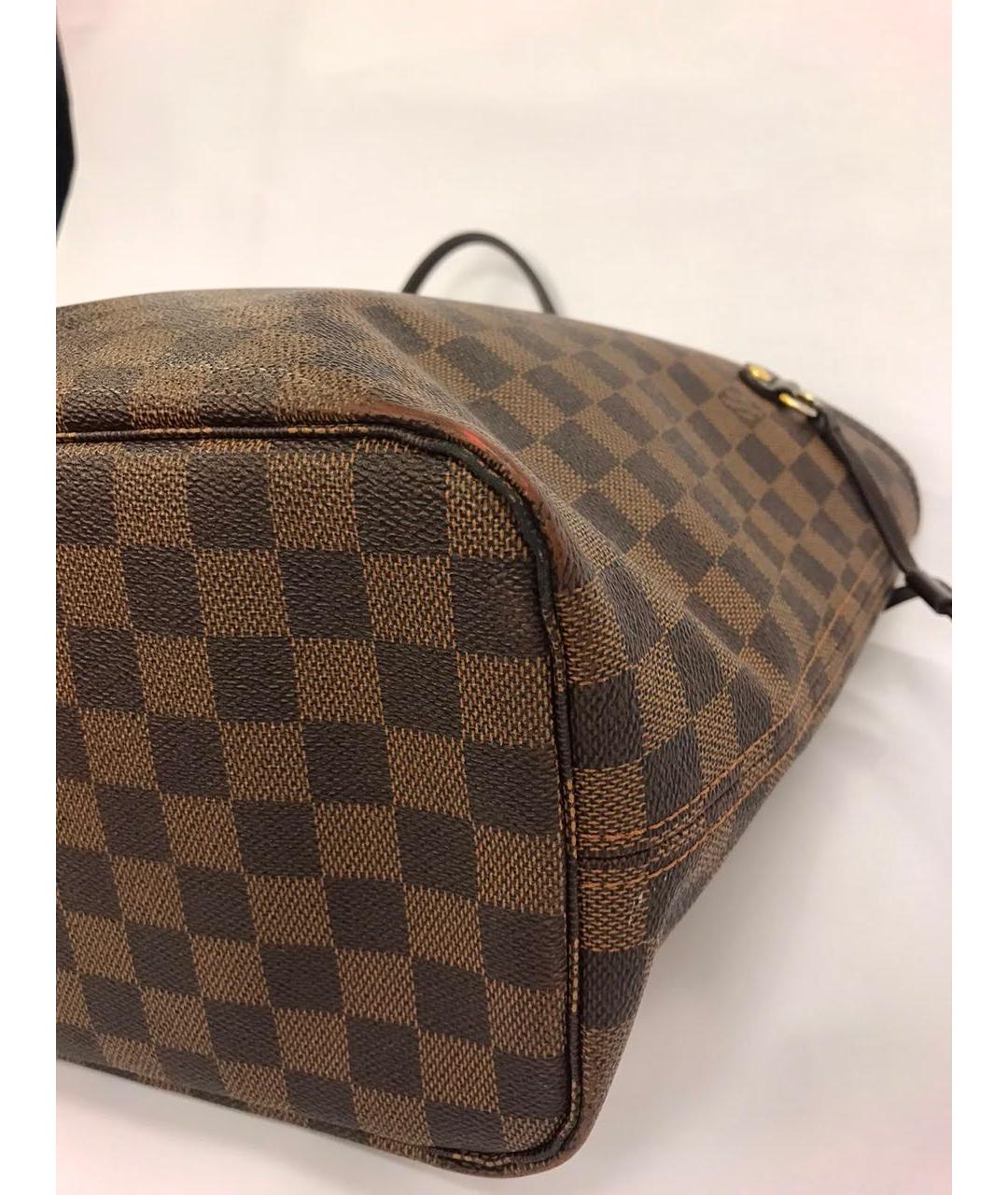 LOUIS VUITTON Коричневая сумка тоут из канвы, фото 6