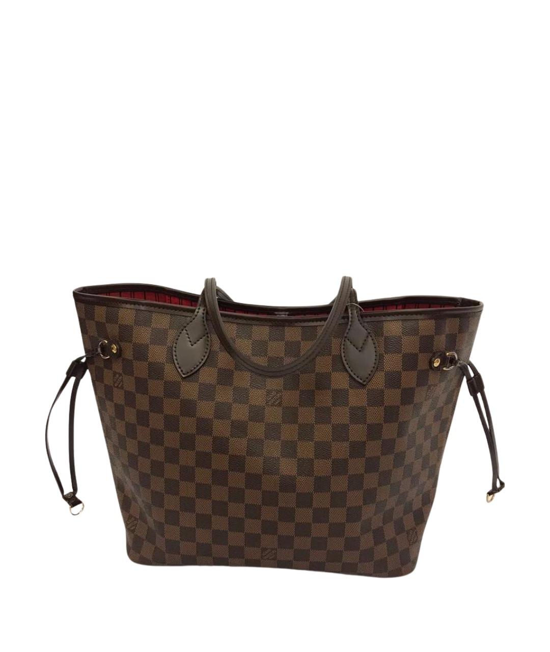 LOUIS VUITTON Коричневая сумка тоут из канвы, фото 1