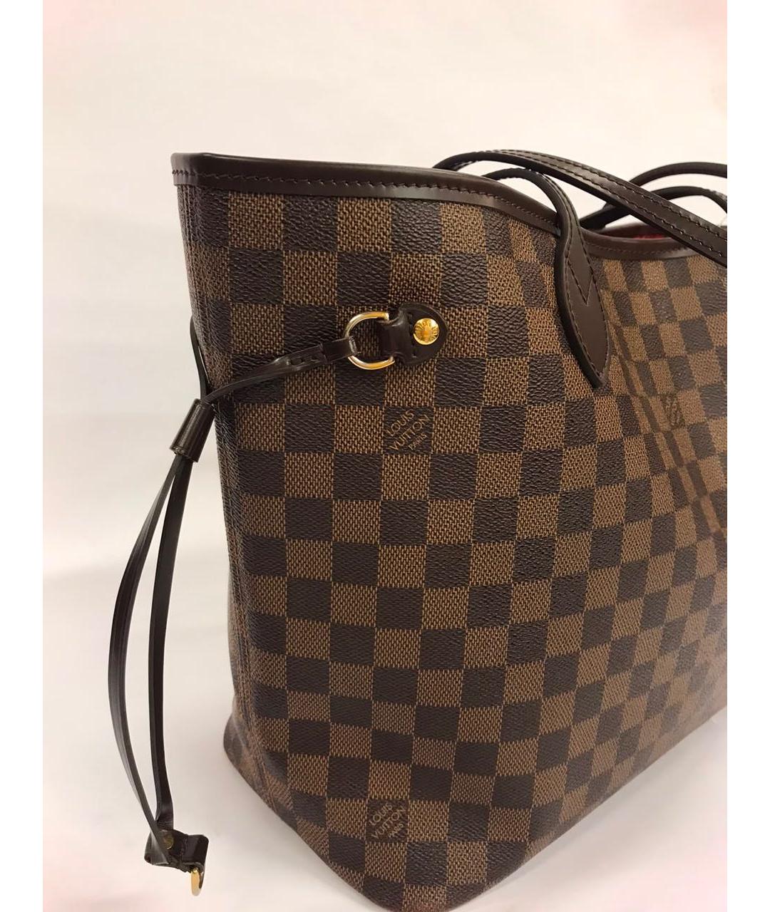 LOUIS VUITTON Коричневая сумка тоут из канвы, фото 2