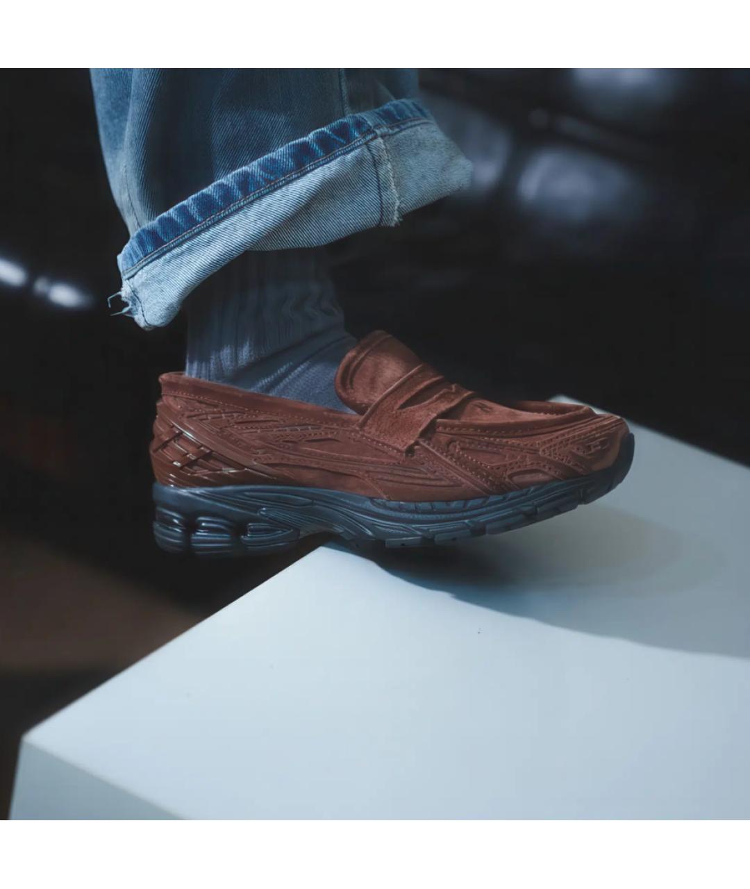 NEW BALANCE Коричневые синтетические лоферы, фото 8