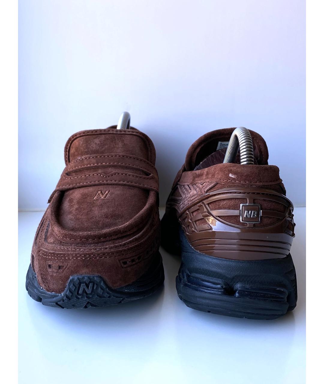 NEW BALANCE Коричневые синтетические лоферы, фото 4