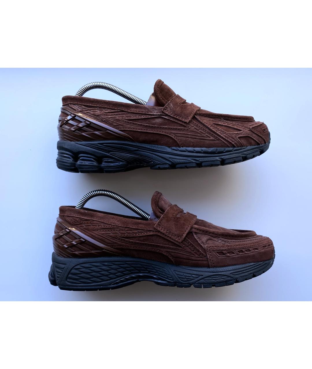 NEW BALANCE Коричневые синтетические лоферы, фото 2
