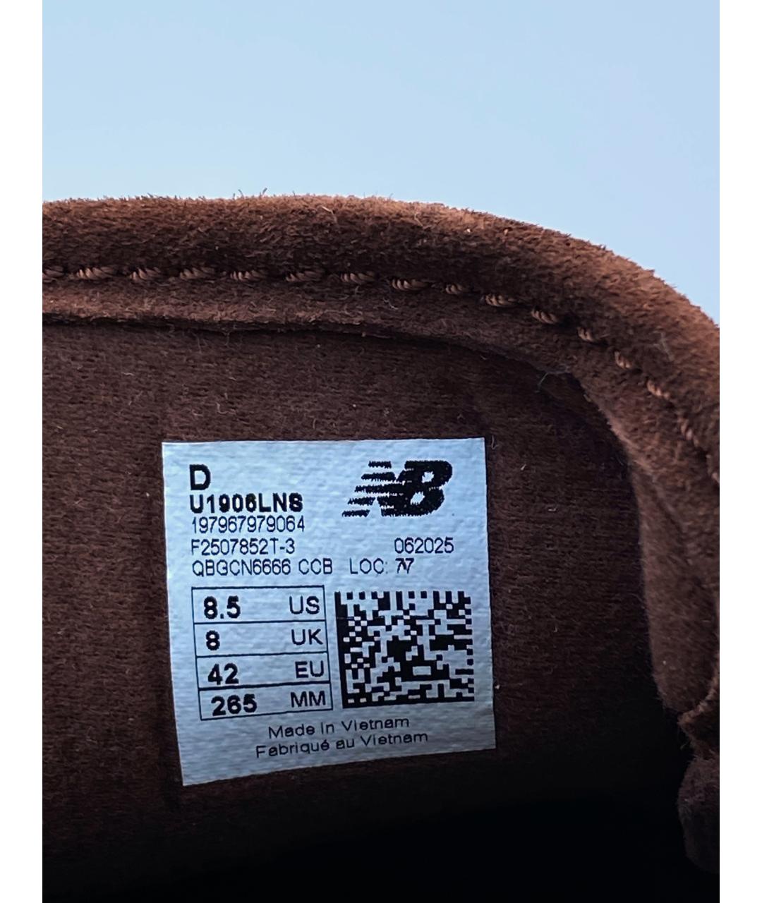 NEW BALANCE Коричневые синтетические лоферы, фото 7