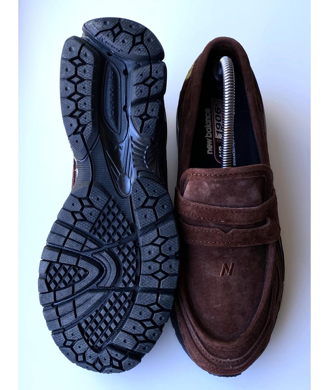 NEW BALANCE Коричневые синтетические лоферы, фото 3