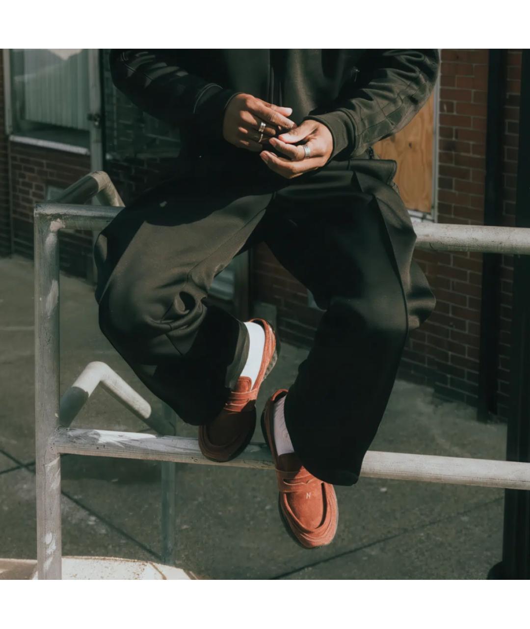 NEW BALANCE Коричневые синтетические лоферы, фото 9