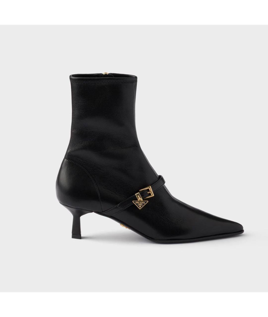 PRADA Черные кожаные ботильоны, фото 6