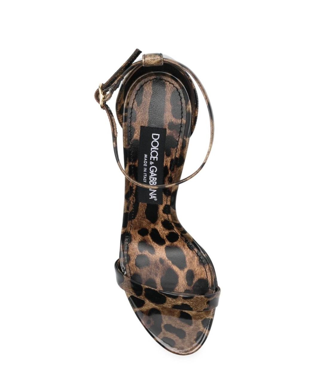 DOLCE&GABBANA Мульти кожаные босоножки, фото 4