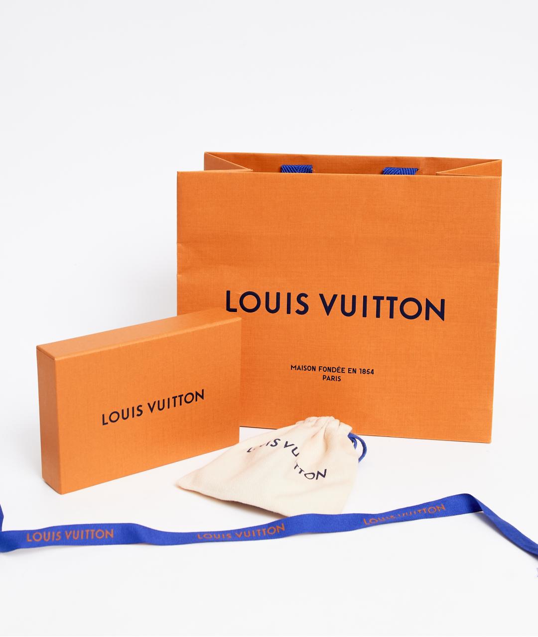 LOUIS VUITTON Коричневый кожаный браслет, фото 3