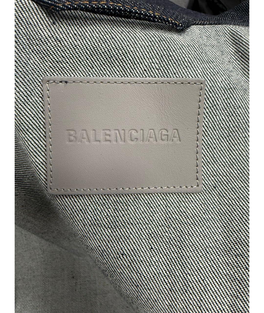 BALENCIAGA Темно-синяя деним куртка, фото 6