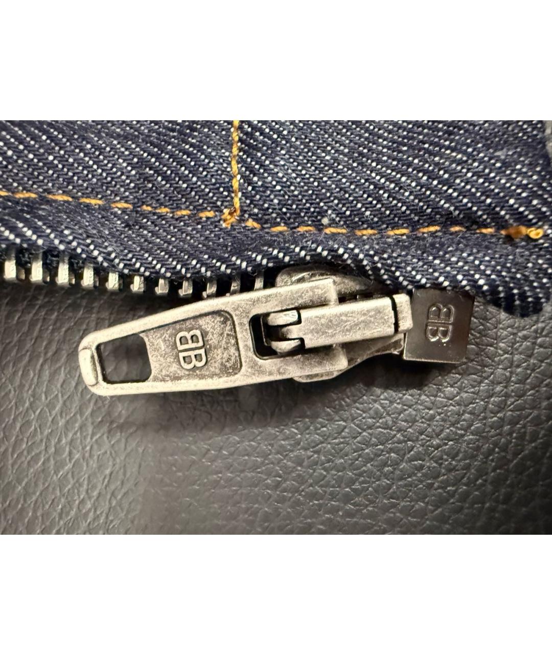 BALENCIAGA Темно-синяя деним куртка, фото 8