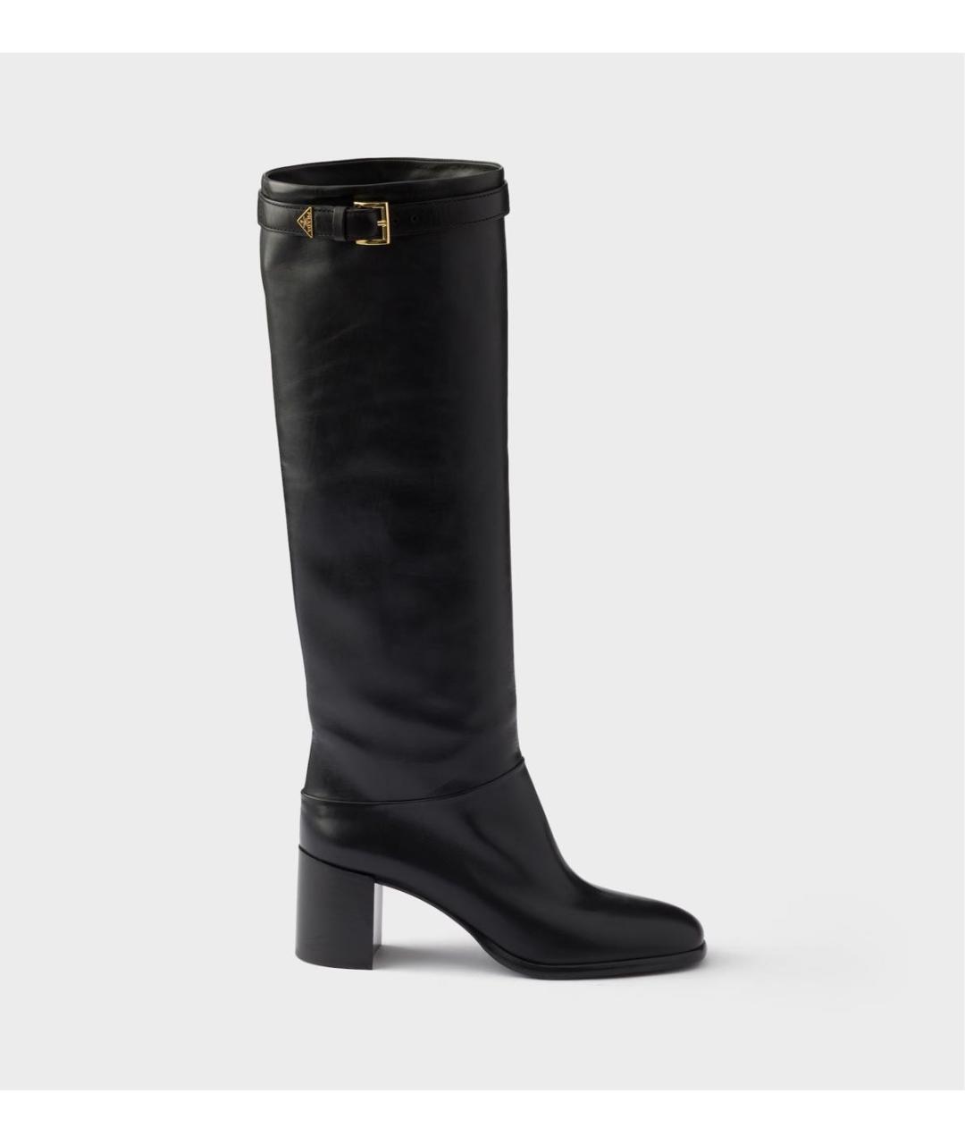 PRADA Черные кожаные сапоги, фото 6