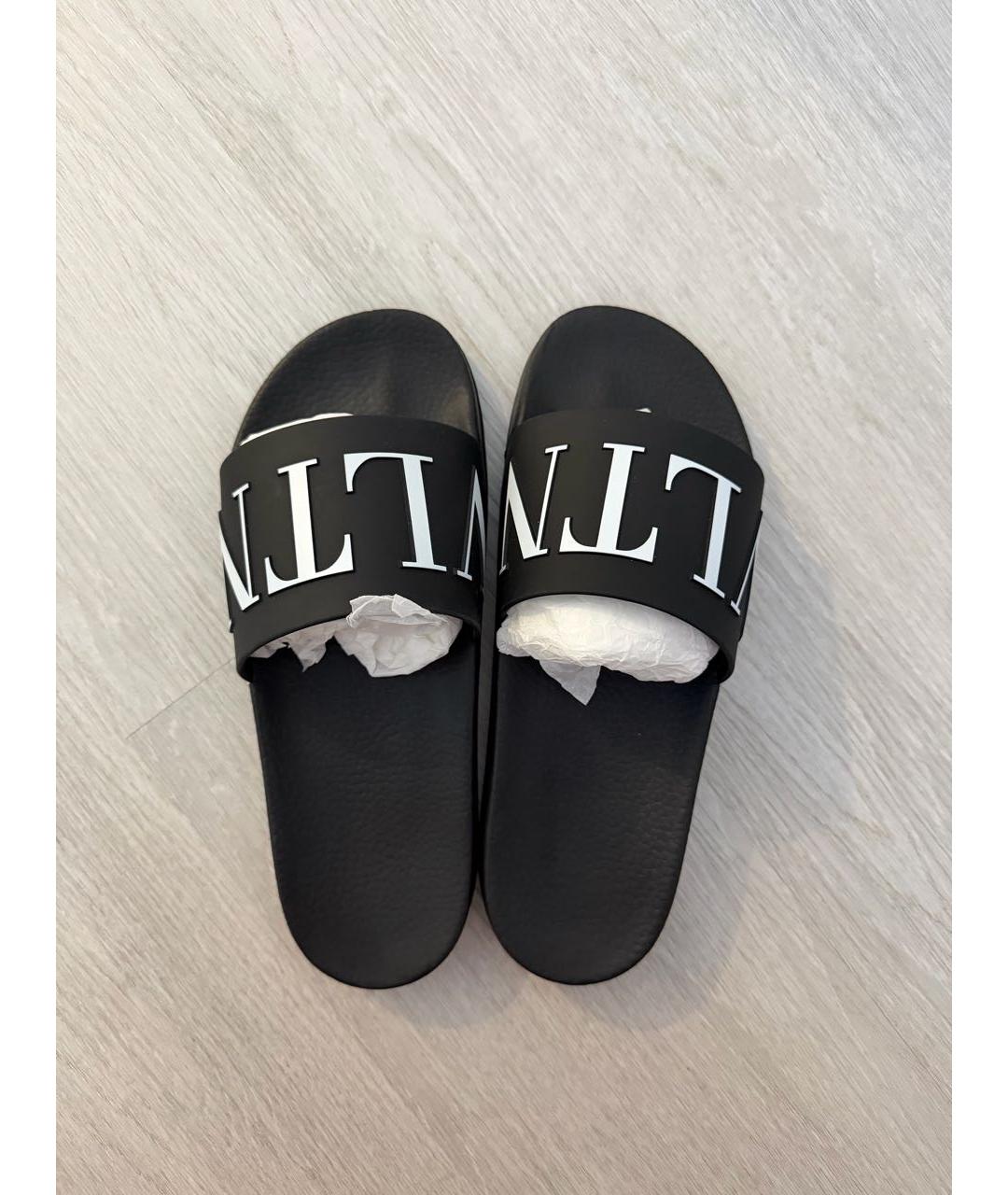 VALENTINO Черные шлепанцы, фото 3