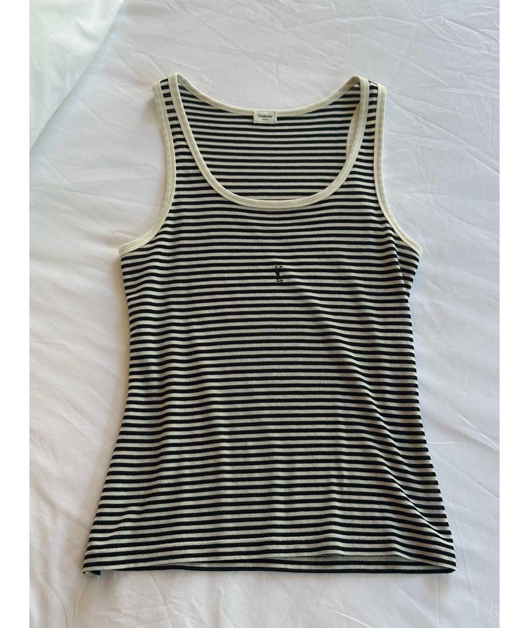 SAINT LAURENT Хлопковая майка, фото 4