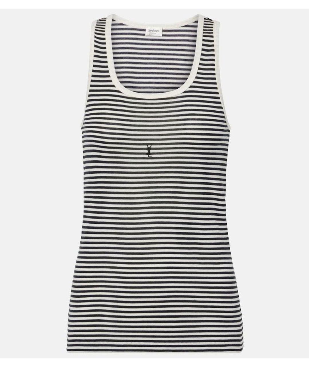 SAINT LAURENT Хлопковая майка, фото 9