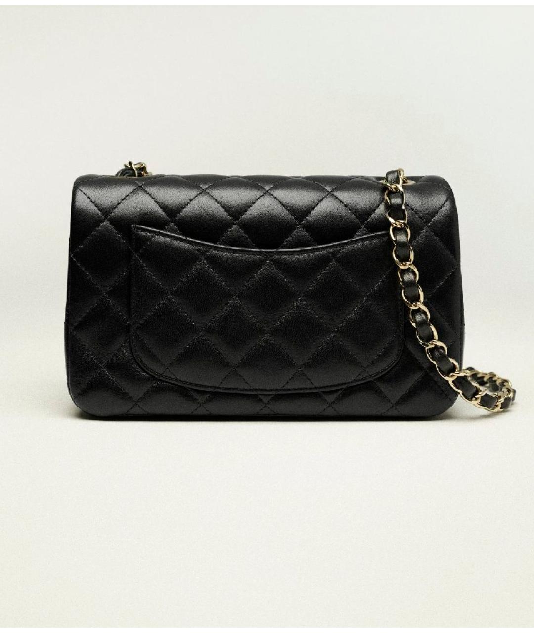 CHANEL Черная кожаная сумка через плечо, фото 3