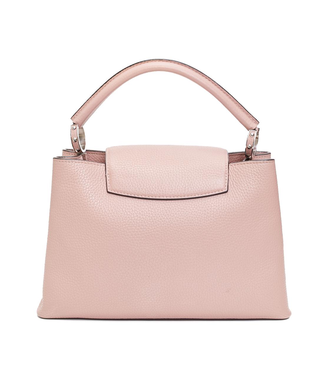 LOUIS VUITTON Розовая кожаная сумка с короткими ручками, фото 4