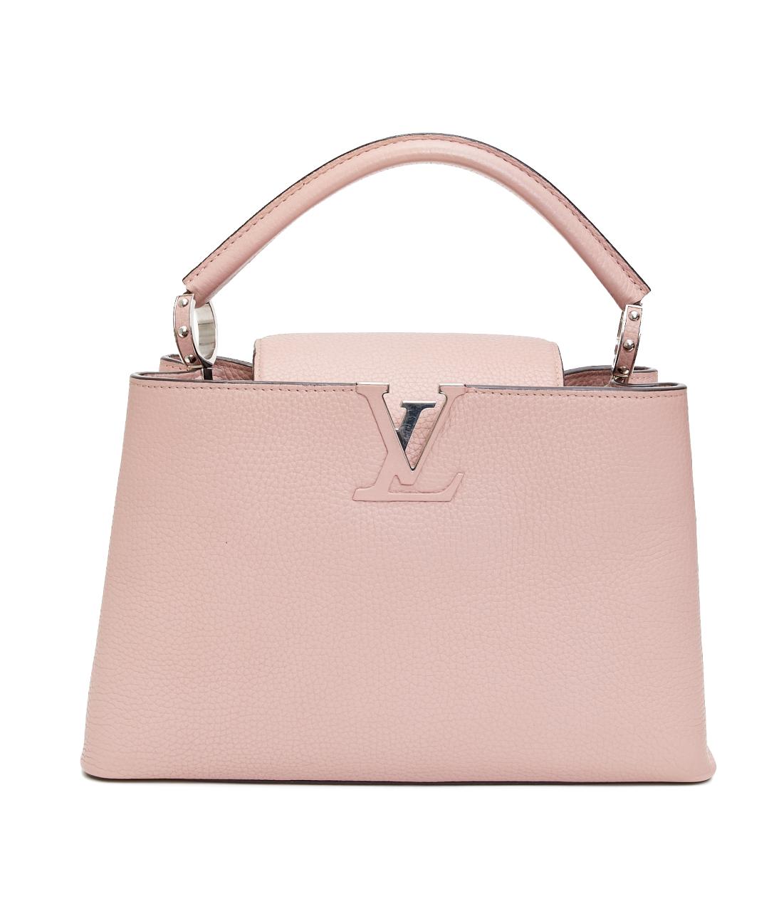LOUIS VUITTON Розовая кожаная сумка с короткими ручками, фото 1