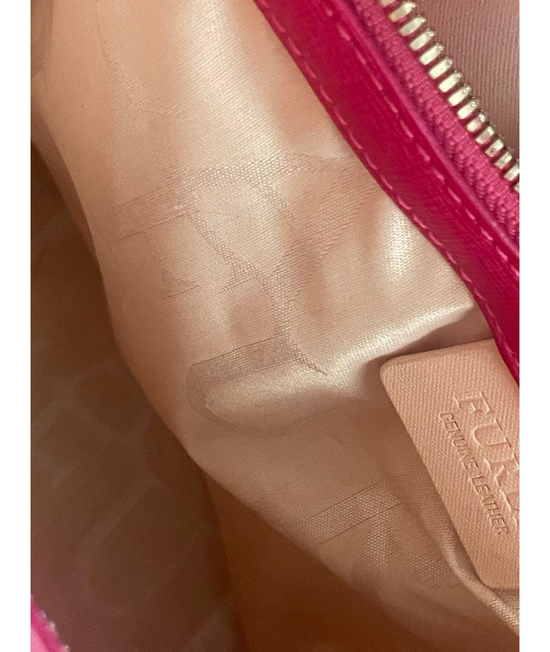 FURLA Фуксия кожаная сумка тоут, фото 4