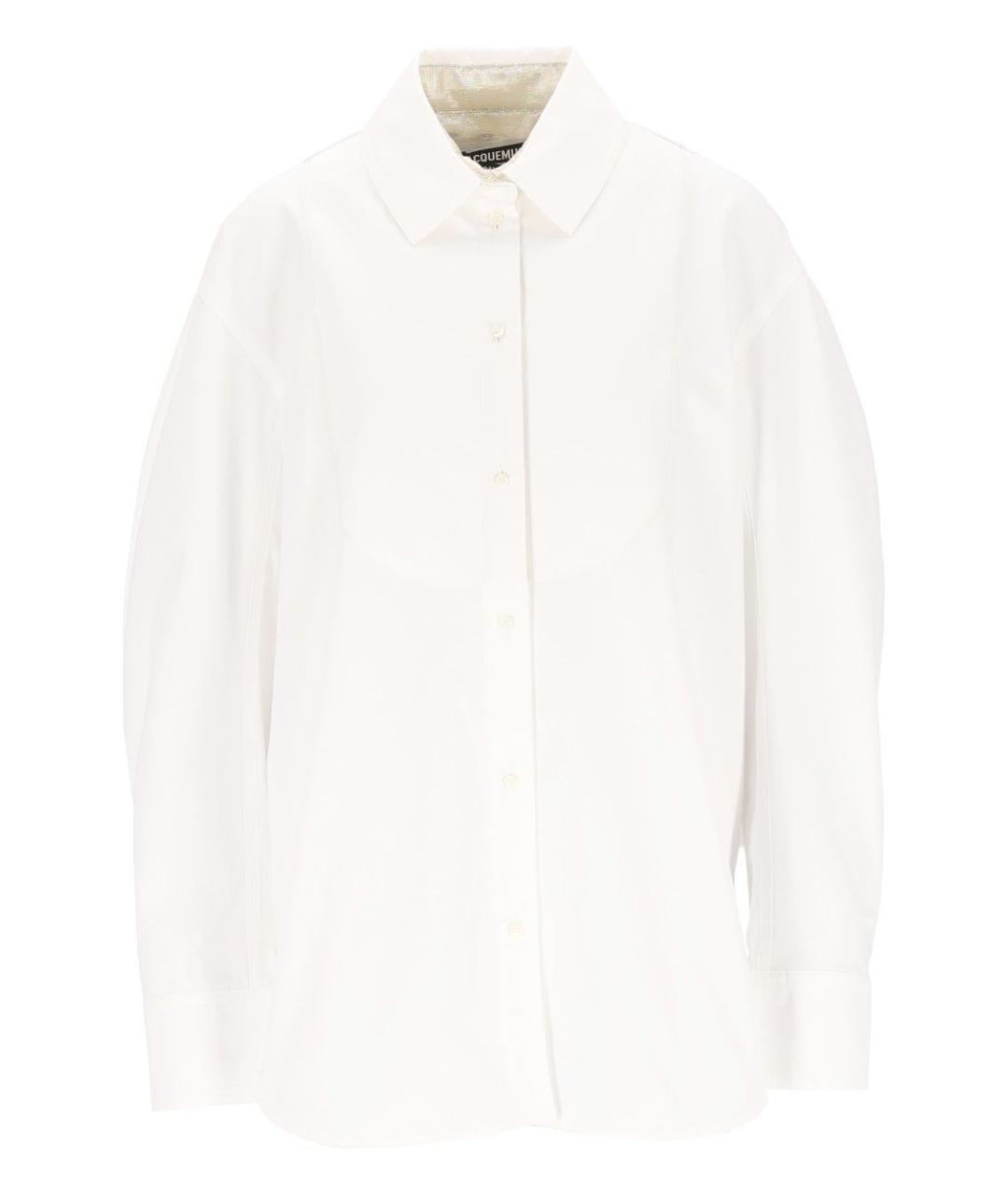 JACQUEMUS Белая хлопковая рубашка, фото 1