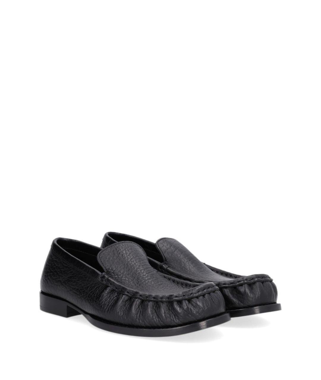 DRIES VAN NOTEN Черные кожаные лоферы, фото 2