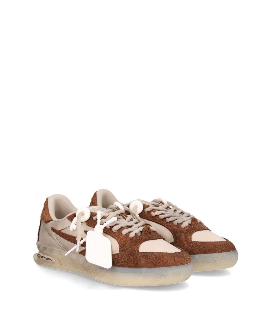 OFF-WHITE Коричневые кроссовки, фото 2