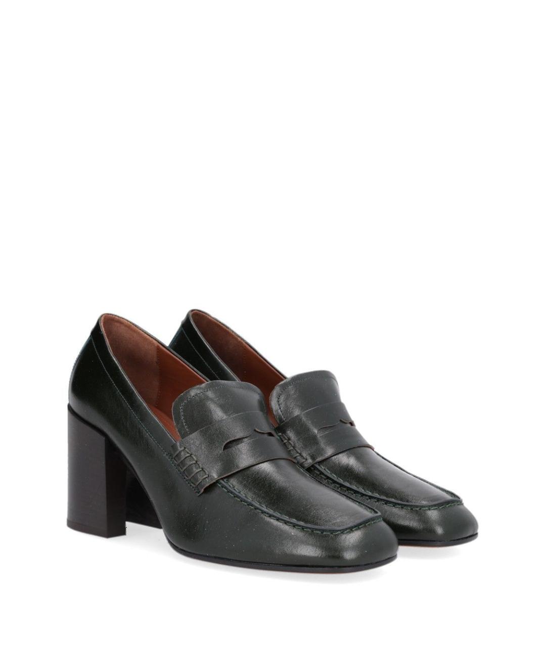 DRIES VAN NOTEN Зеленые кожаные туфли, фото 2