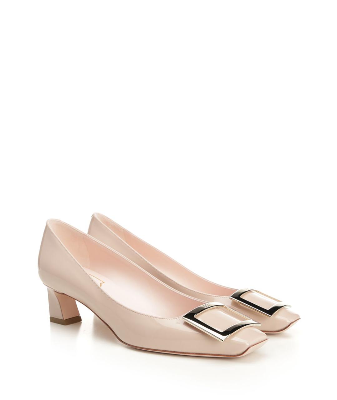 ROGER VIVIER Бежевые туфли из лакированной кожи, фото 2