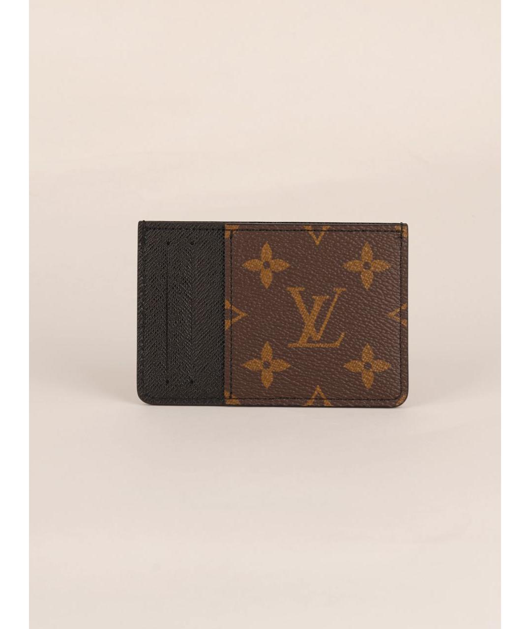 LOUIS VUITTON Коричневый кардхолдер, фото 3