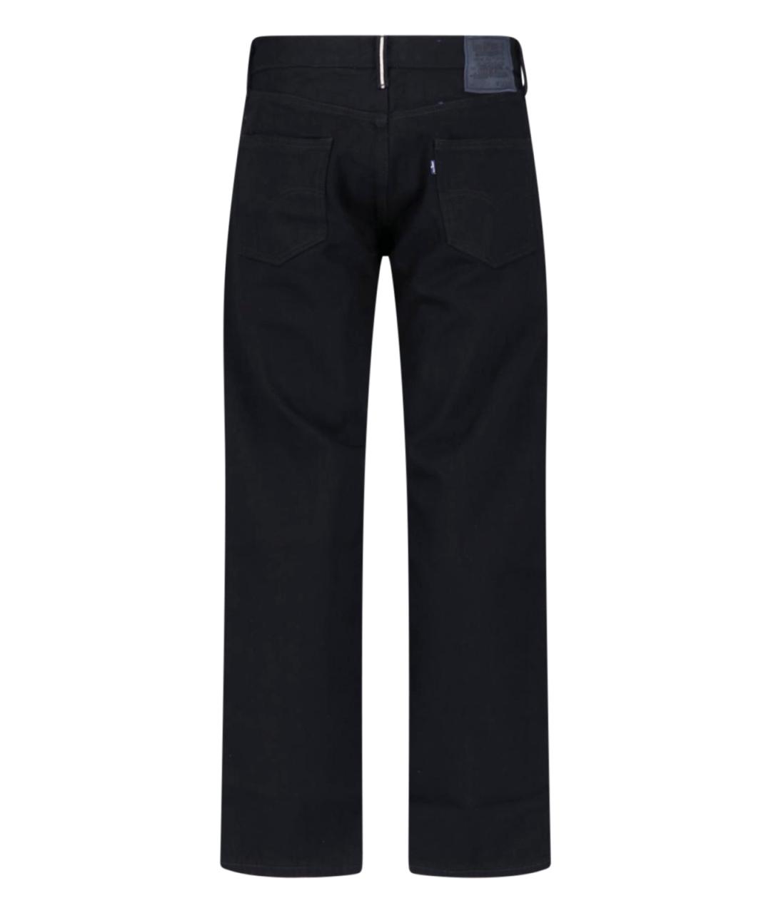 LEVI'S Черные хлопковые прямые джинсы, фото 2