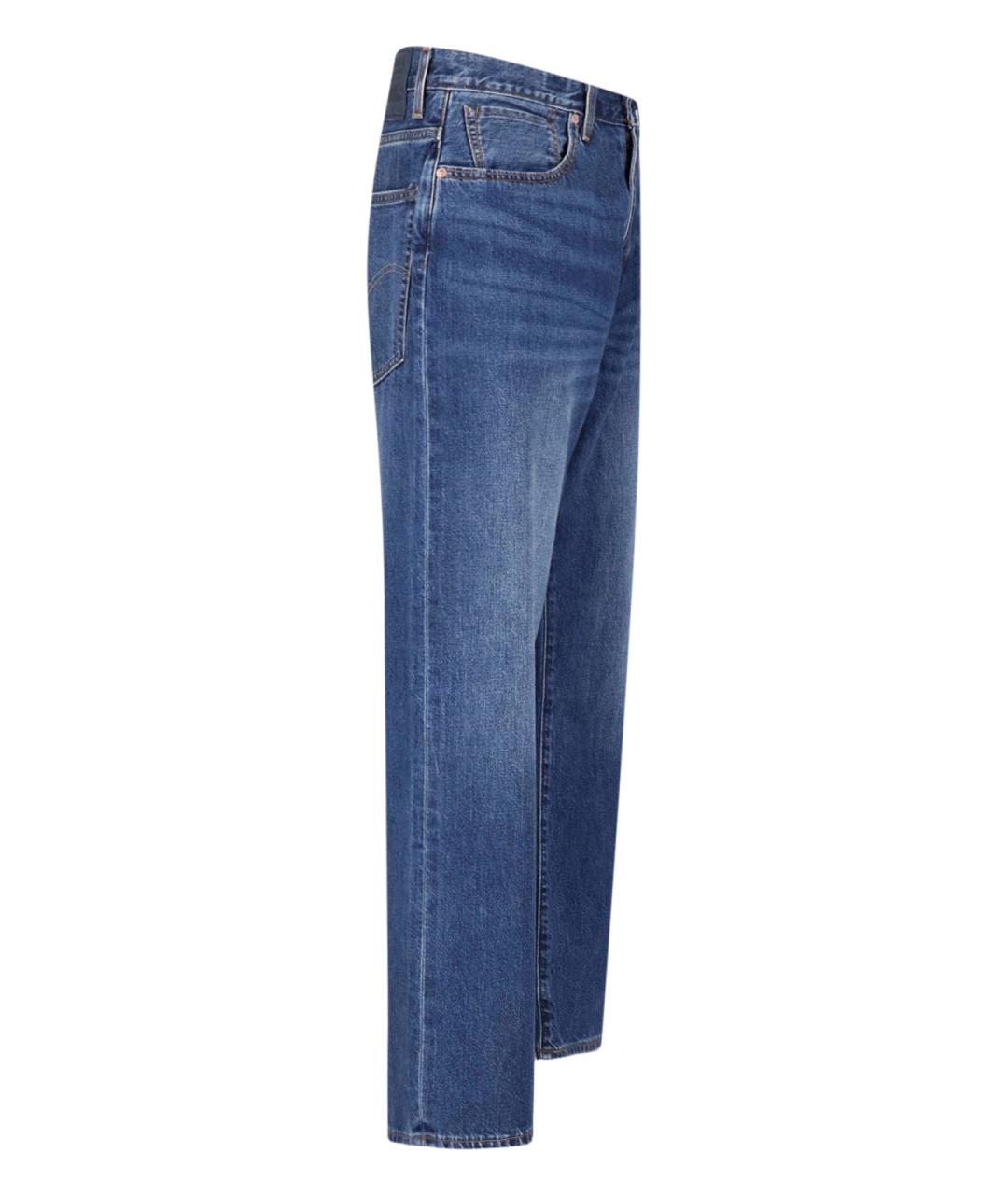 LEVI'S Синие хлопковые прямые джинсы, фото 3