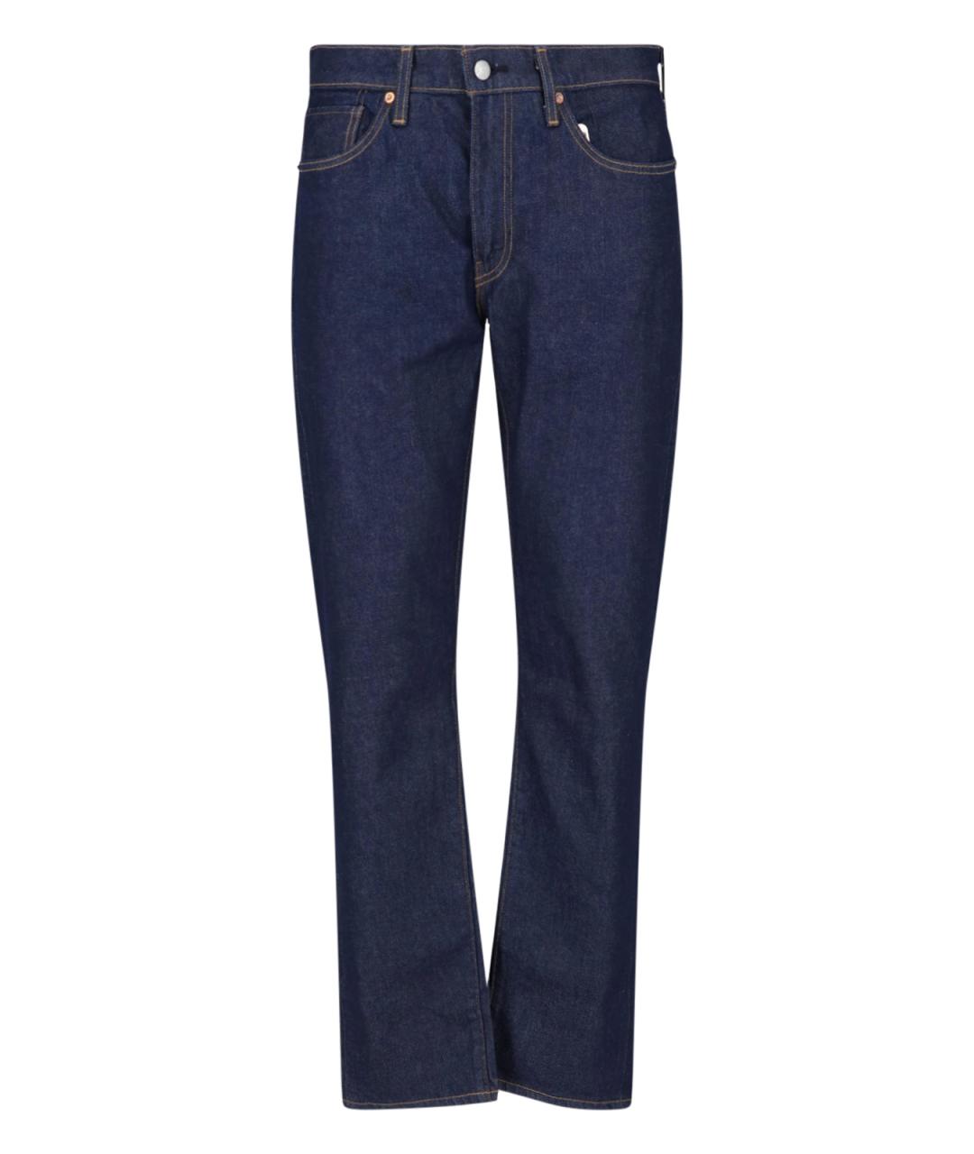 LEVI'S Синие хлопковые прямые джинсы, фото 1