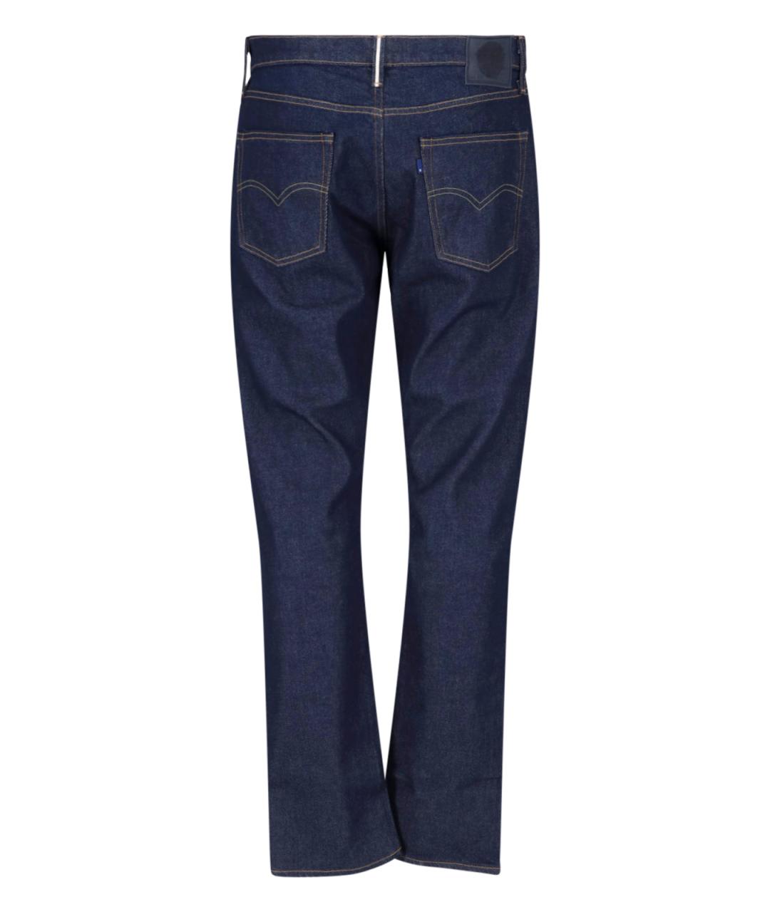 LEVI'S Синие хлопковые прямые джинсы, фото 2