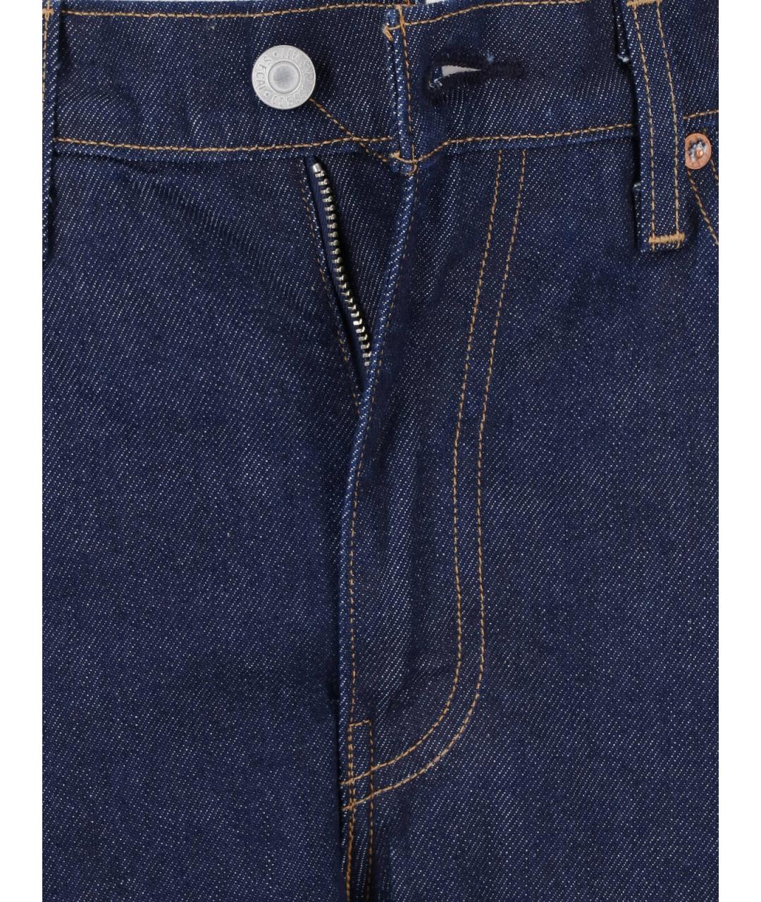 LEVI'S Синие хлопковые прямые джинсы, фото 4