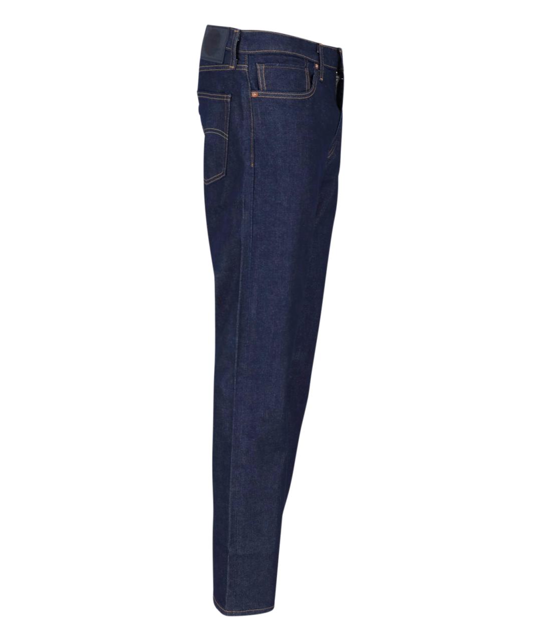 LEVI'S Синие хлопковые прямые джинсы, фото 3