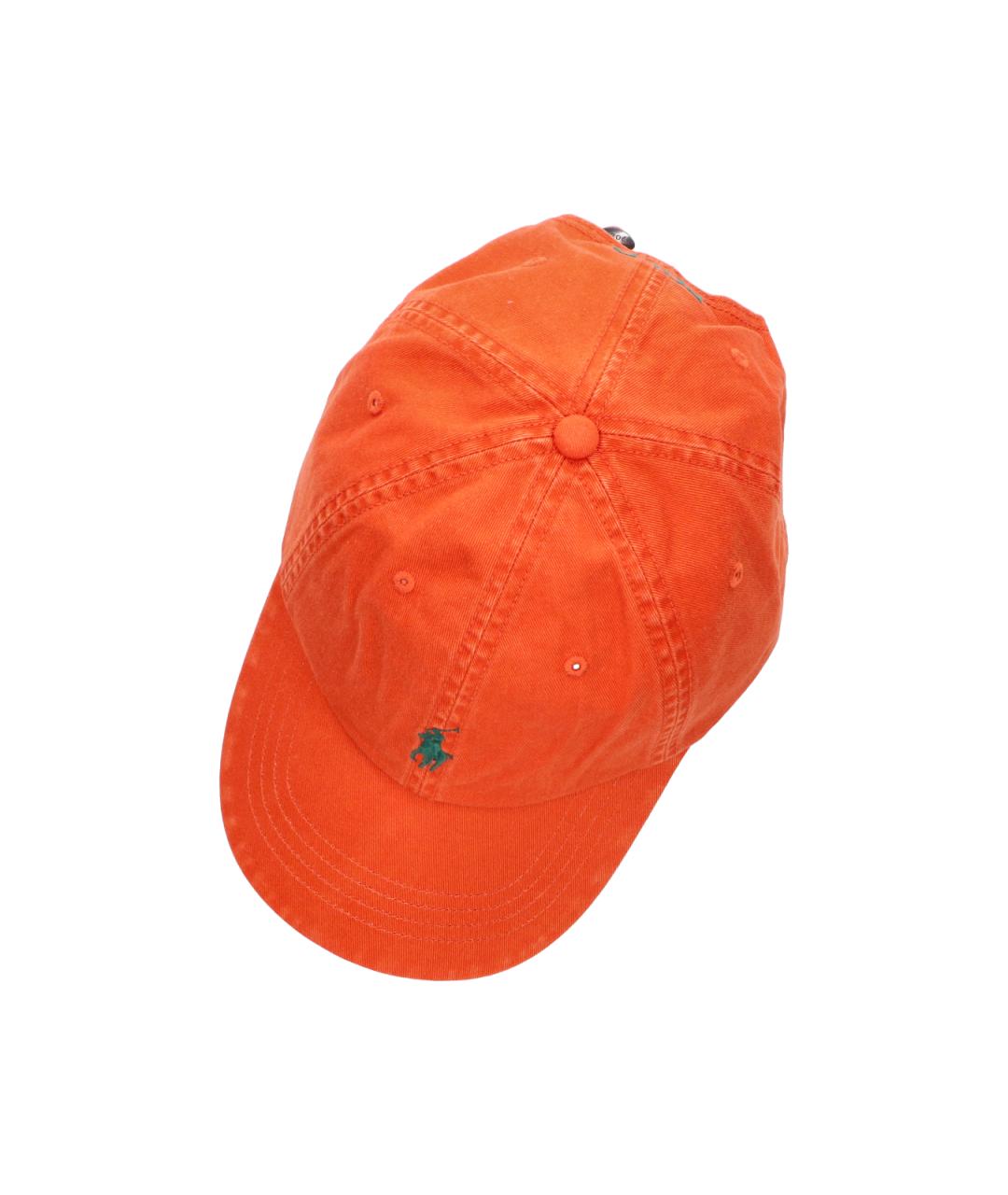 POLO RALPH LAUREN Оранжевая хлопковая кепка/бейсболка, фото 3