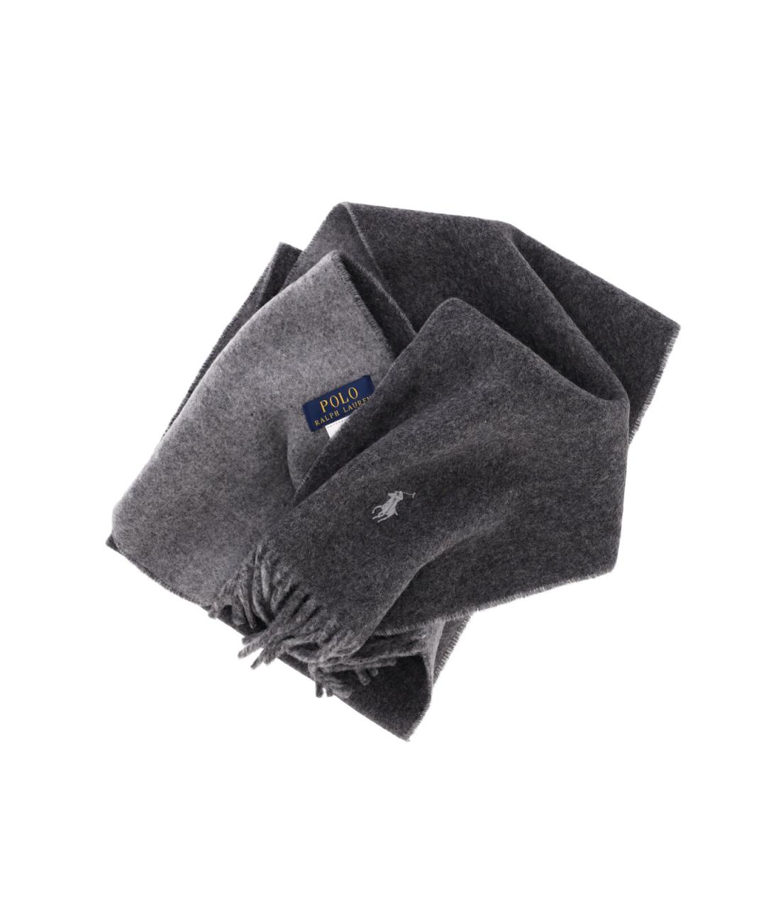 POLO RALPH LAUREN Серый шарф, фото 3