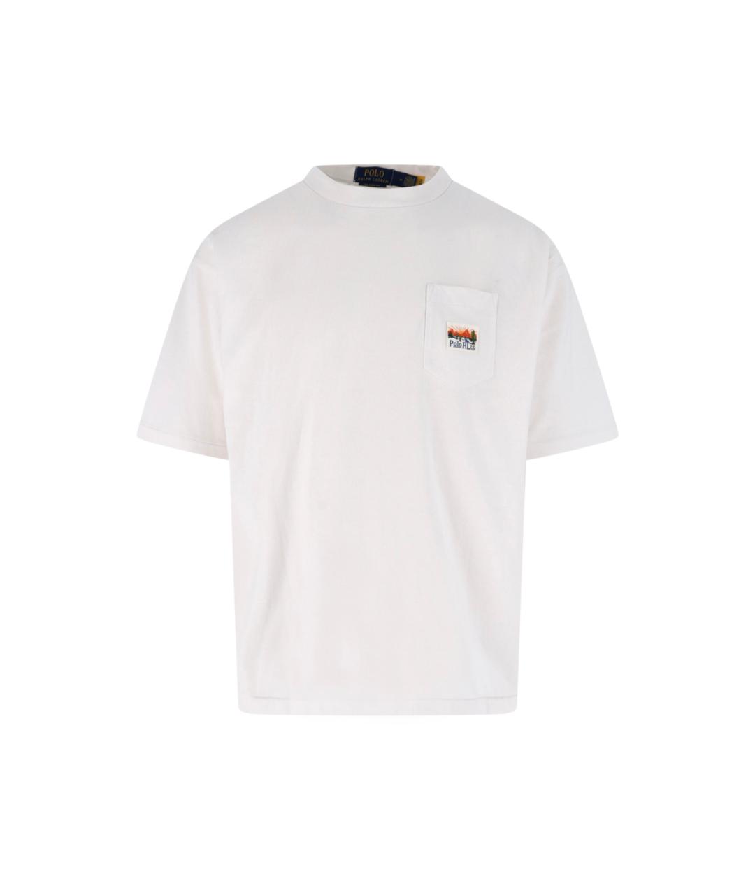 POLO RALPH LAUREN Белая хлопковая футболка, фото 1