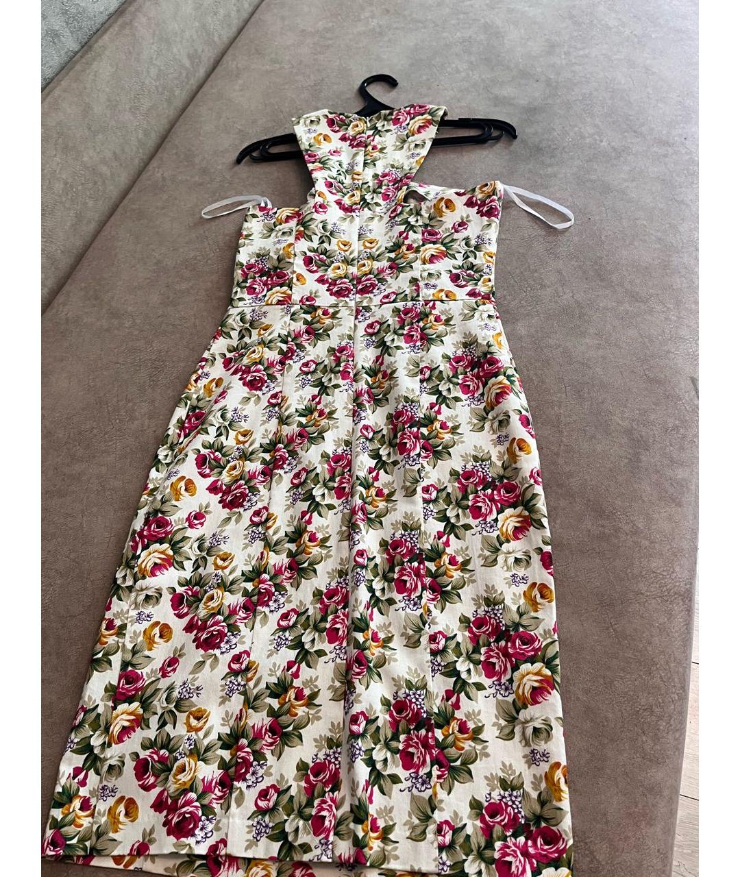 DOLCE&GABBANA Белое твидовое коктейльное платье, фото 2