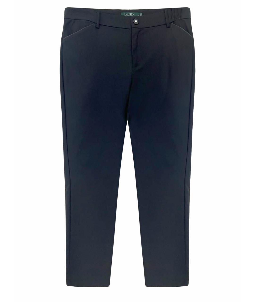 POLO RALPH LAUREN Черные хлопко-эластановые брюки узкие, фото 1