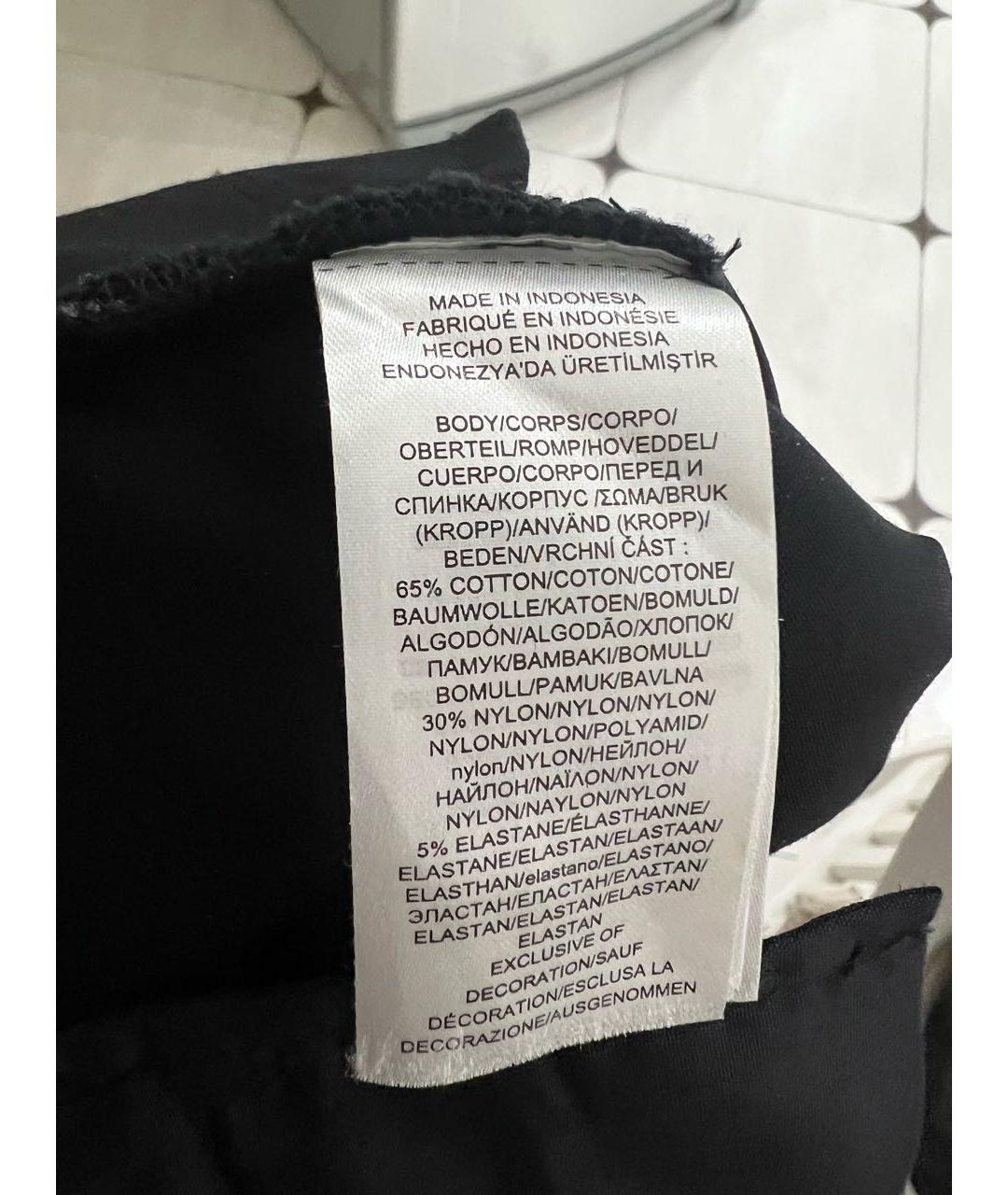 POLO RALPH LAUREN Черные хлопко-эластановые брюки узкие, фото 4