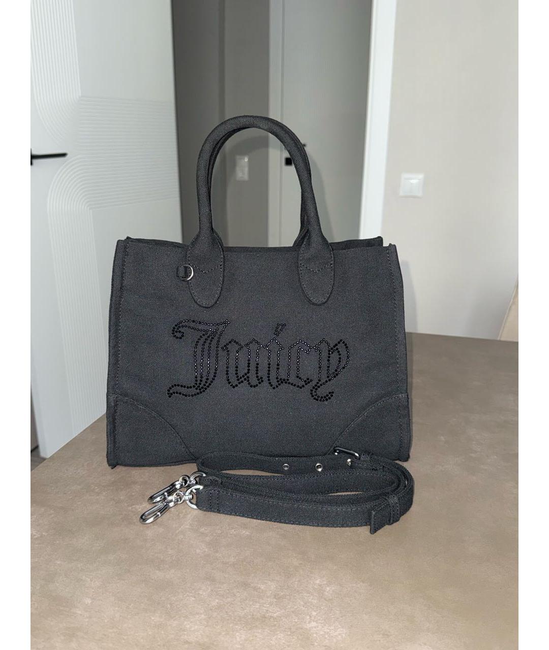 JUICY COUTURE Черная сумка тоут, фото 7