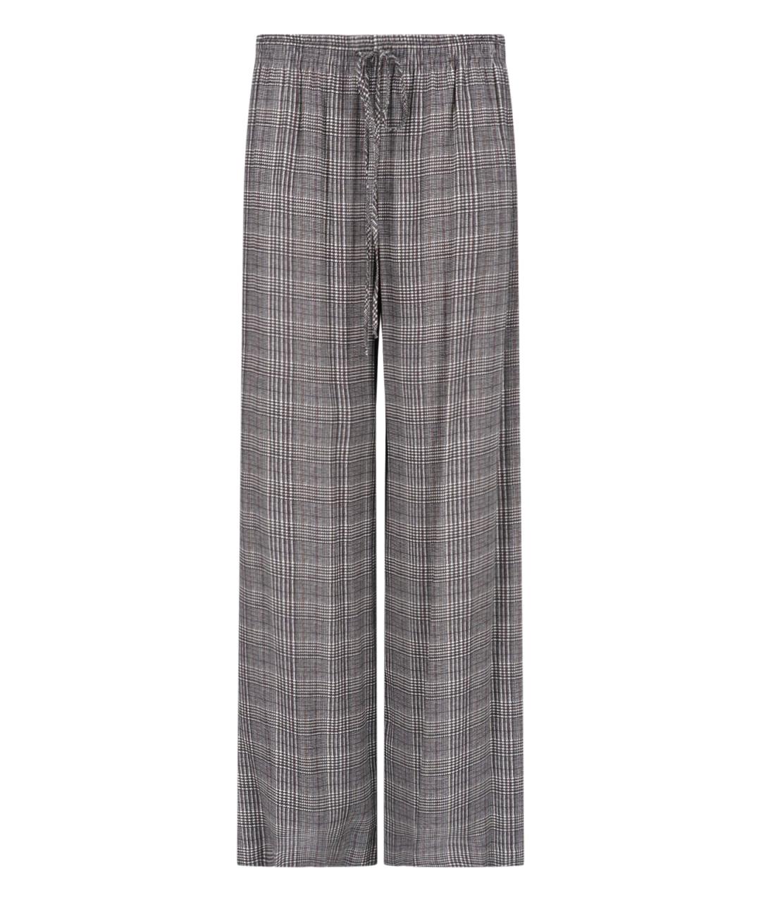 ERMANNO SCERVINO Серые вискозные прямые брюки, фото 1