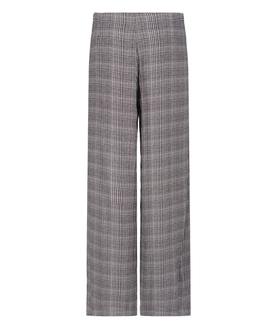 ERMANNO SCERVINO Серые вискозные прямые брюки, фото 2