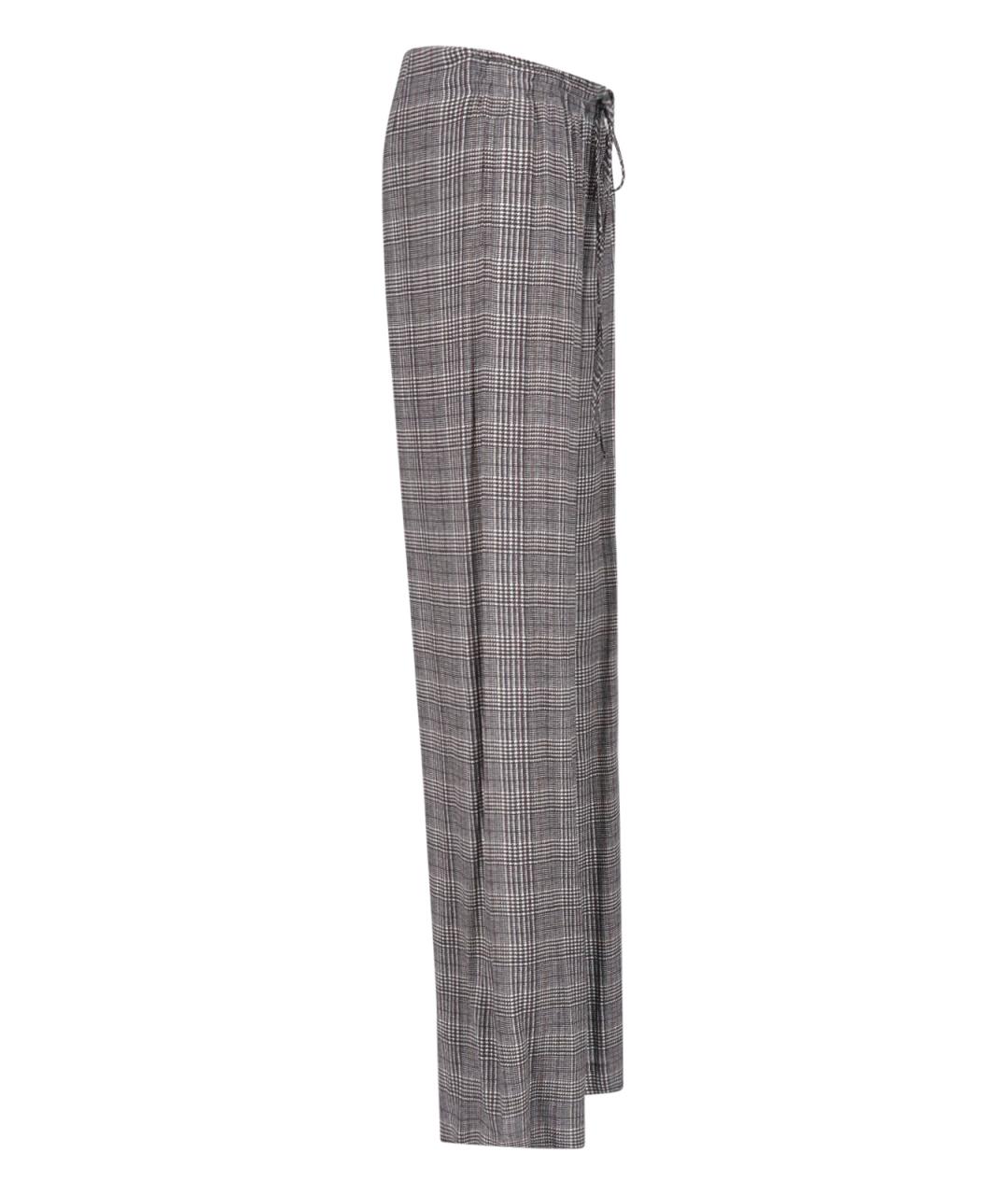 ERMANNO SCERVINO Серые вискозные прямые брюки, фото 3